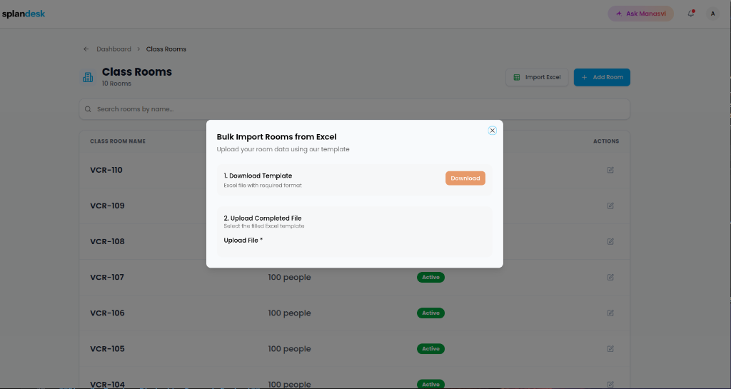 Bulk Room Import